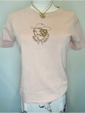 Women's Breakin heart Light Pink Graphic Cotton Tee Nectar